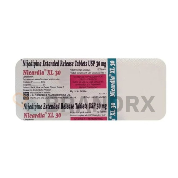 Nicardia XL 30 mg J.B. Chemicals & Pharmaceuticals Ltd.